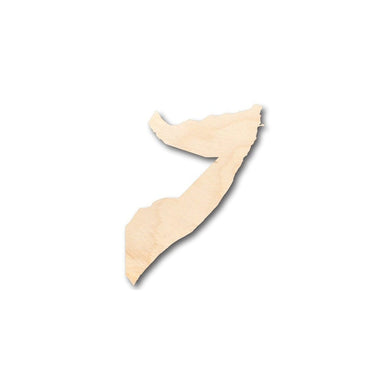Unfinished Wooden Somalia Shape - Africa - Country - Craft - up to 24
