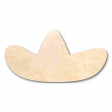 Load image into Gallery viewer, Unfinished Wooden Sombrero Shape - Cinco de Mayo - Craft - up to 24&quot; DIY-24 Hour Crafts
