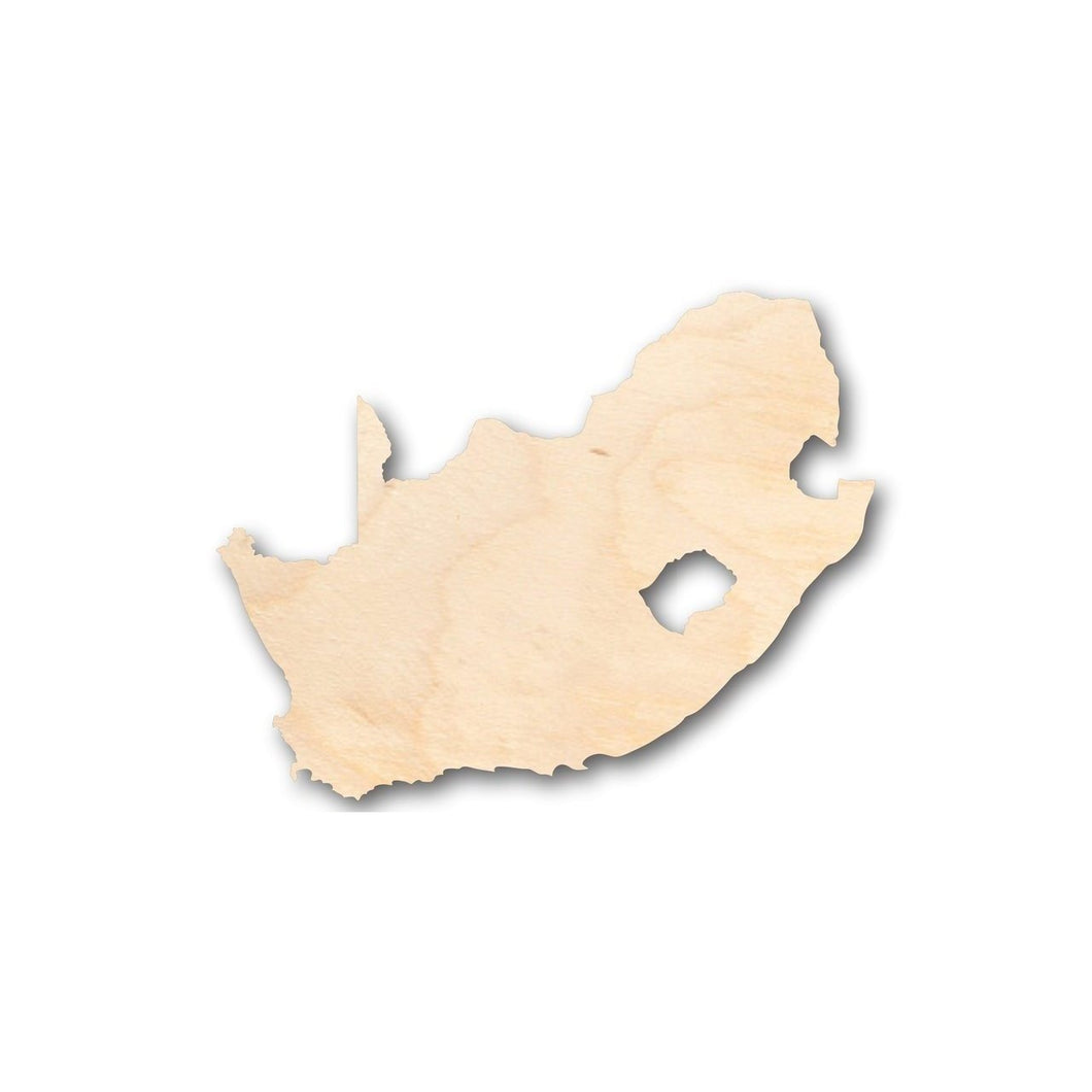 Unfinished Wooden South Africa Shape - Africa - Country - Craft - up to 24