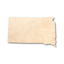 Load image into Gallery viewer, Unfinished Wooden South Dakota Shape - State - Craft - up to 24&quot; DIY-24 Hour Crafts
