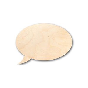 Unfinished Wooden Speech Bubble Shape - Craft - up to 24" DIY-24 Hour Crafts