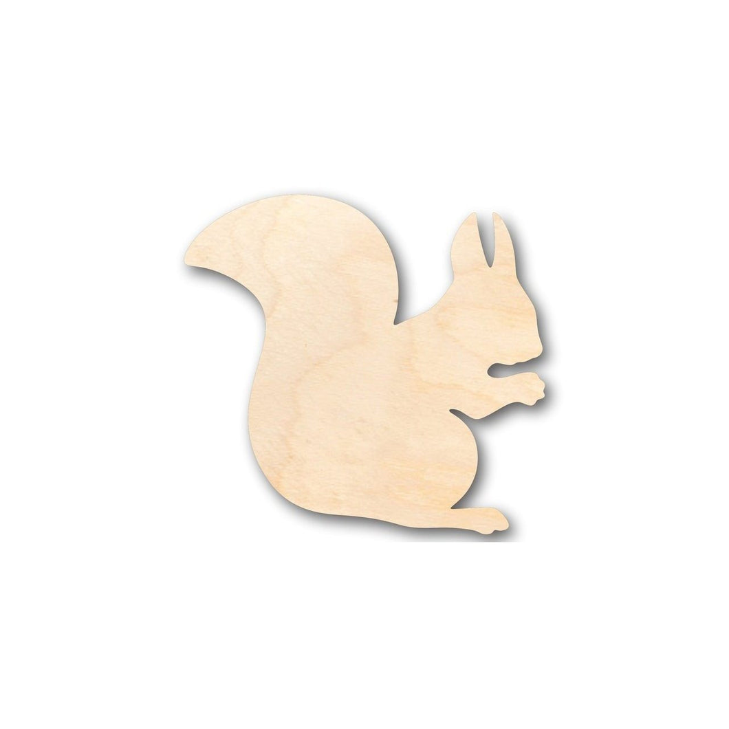 Unfinished Wooden Squirrel Shape - Animal - Craft - up to 24