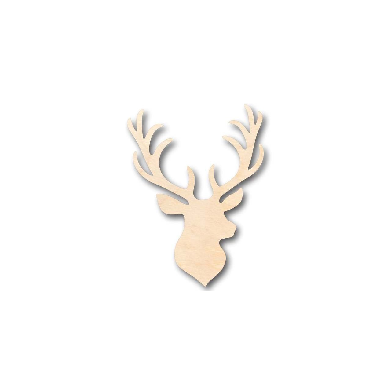 Unfinished Wooden Stag Antler Shape - Animal - Craft - up to 24" DIY-24 Hour Crafts