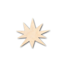 Load image into Gallery viewer, Unfinished Wooden Starburst Explosion Shape - Space - Nursery - Craft - up to 24&quot; DIY-24 Hour Crafts
