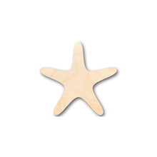 Load image into Gallery viewer, Unfinished Wooden Starfish Shape - Ocean - Beach - Nursery - Craft - up to 24&quot; DIY-24 Hour Crafts
