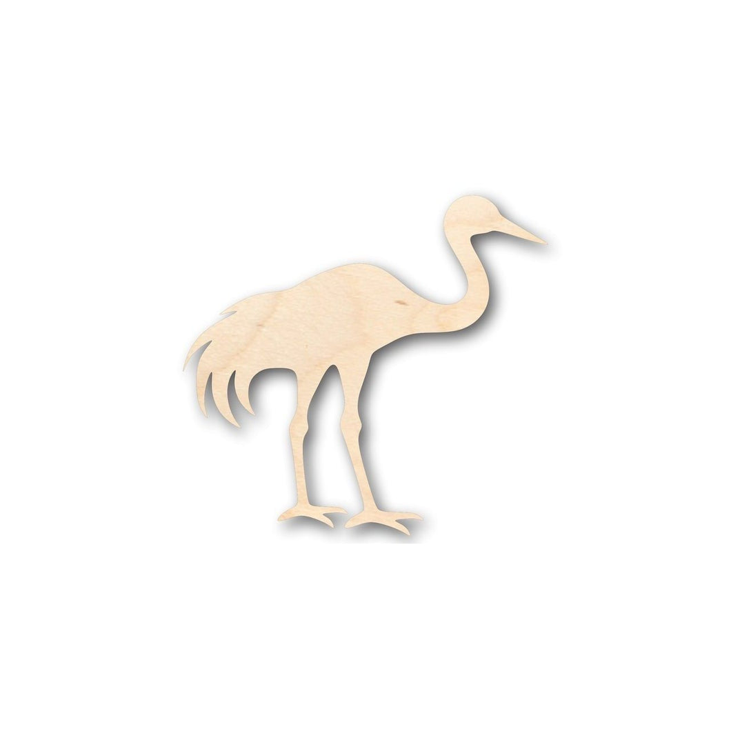 Unfinished Wooden Stork Shape - Bird - Wildlife - Craft - up to 24