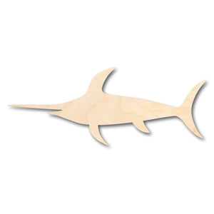 Unfinished Wooden Swordfish Shape - Marlin - Ocean - Fishing - Craft - up to 24" DIY-24 Hour Crafts