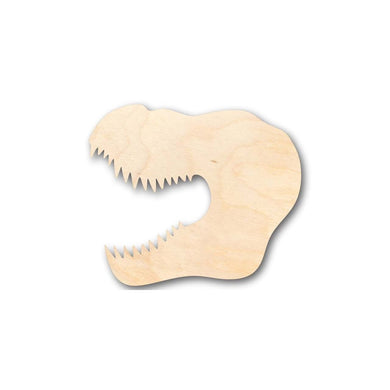 Unfinished Wooden T-Rex Head Shape - Jurassic Park - Dinosaur - Craft - up to 24