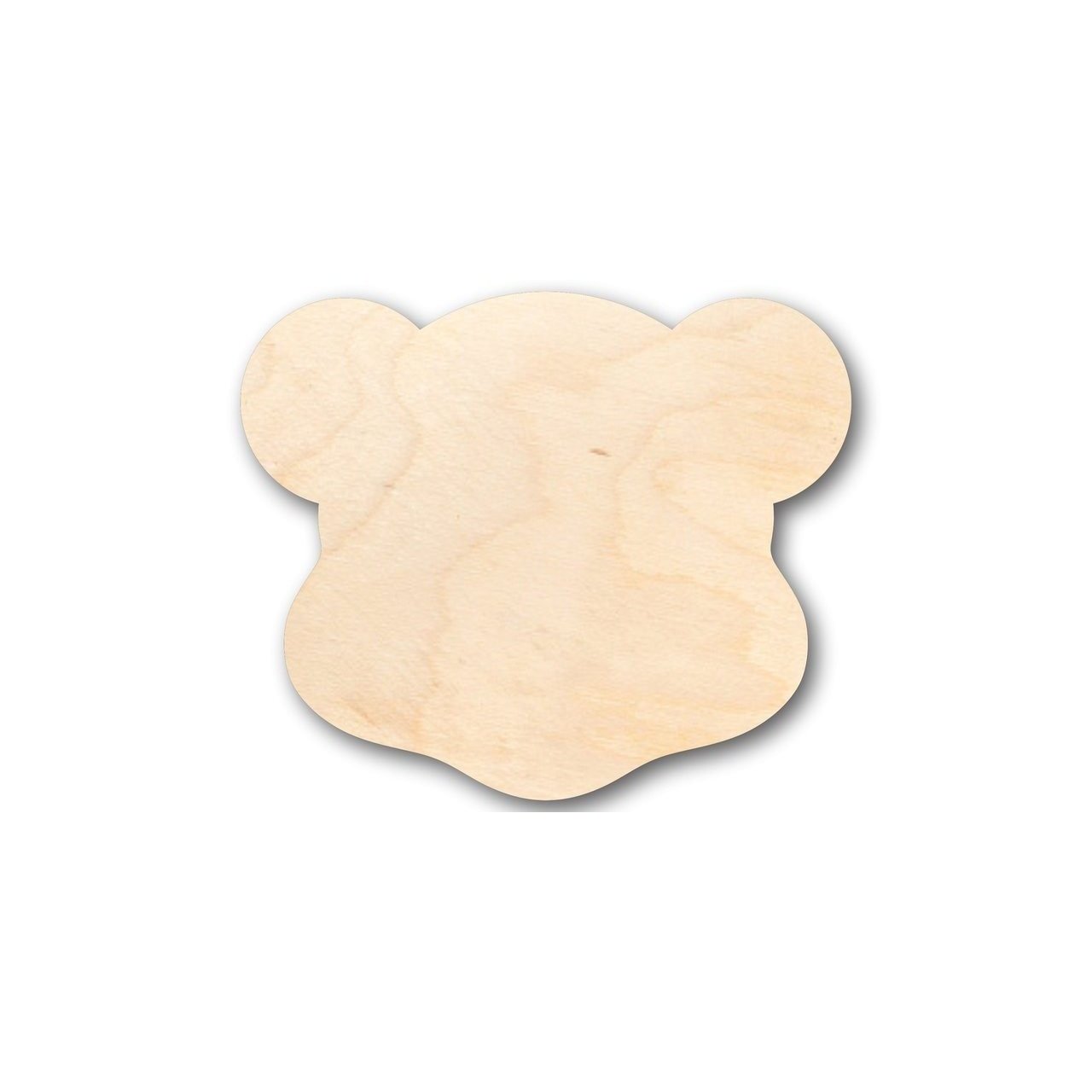 Unfinished Wooden Teddy Bear Head Shape - Craft - up to 24" DIY-24 Hour Crafts