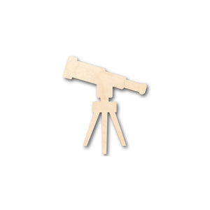Unfinished Wooden Telescope Shape - Kid's Room - Solar System - Planet - Space - Craft - up to 24" DIY-24 Hour Crafts