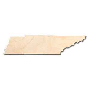 Unfinished Wooden Tennessee Shape - State - Craft - up to 24" DIY-24 Hour Crafts