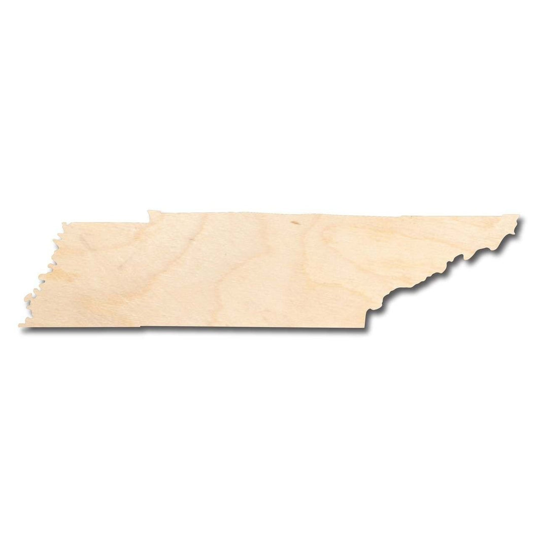 Unfinished Wooden Tennessee Shape - State - Craft - up to 24