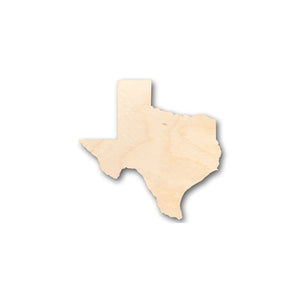 Unfinished Wooden Texas Shape - State - Craft - up to 24" DIY-24 Hour Crafts
