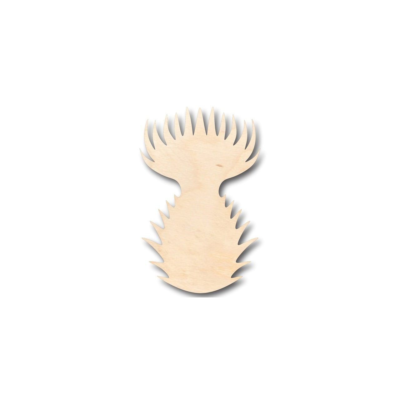 Unfinished Wooden Thistle Shape - Spring - Flower - Craft - up to 24" DIY-24 Hour Crafts