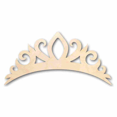 Unfinished Wooden Tiara Crown Shape - Royalty - Craft - up to 24