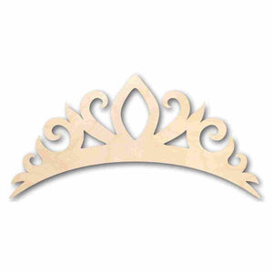 Unfinished Wooden Tiara Crown Shape - Royalty - Craft - up to 24" DIY-24 Hour Crafts