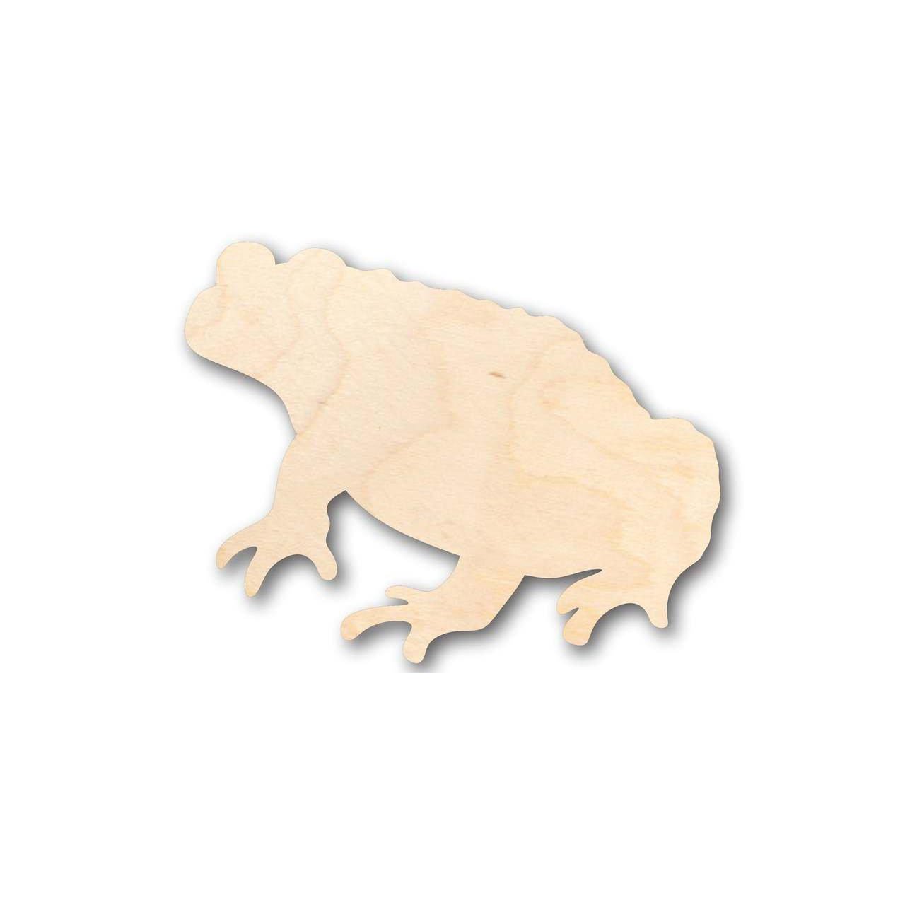 Unfinished Wooden Toad Shape - Animal - Craft - up to 24