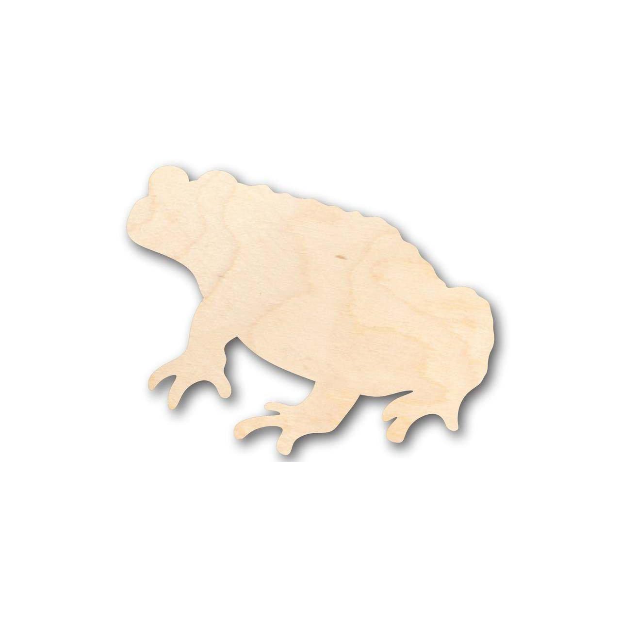 Unfinished Wooden Toad Shape - Animal - Craft - up to 24" DIY-24 Hour Crafts