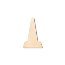 Load image into Gallery viewer, Unfinished Wooden Traffic Cone Shape - Construction - Tool - Craft - up to 24&quot; DIY-24 Hour Crafts
