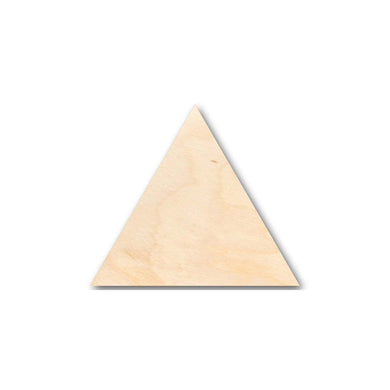 Unfinished Wooden Triangle Shape - Craft - up to 24