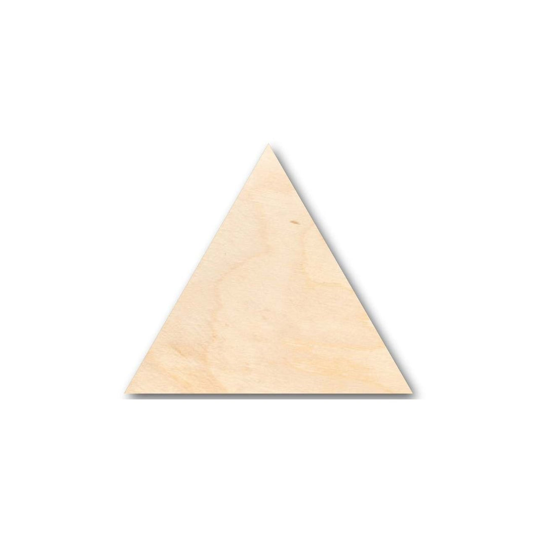 Unfinished Wooden Triangle Shape - Craft - up to 24