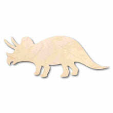 Load image into Gallery viewer, Unfinished Wood Triceratops Shape - Jurassic Park - Dinosaur - Craft - up to 24&quot; DIY
