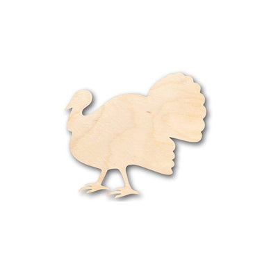 Unfinished Wooden Turkey Shape - Thanksgiving - Bird - Animal - Craft - up to 24