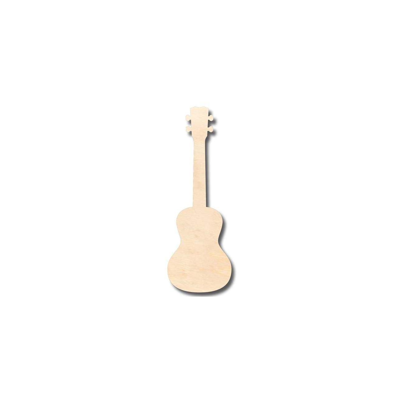 Unfinished Wooden Ukulele Shape - Music - Hawaii - Craft- up to 24" DIY-24 Hour Crafts