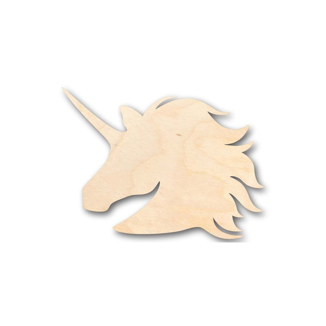 Unfinished Wooden Unicorn Shape - Mythical - Beast - Craft - up to 24