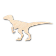 Load image into Gallery viewer, Unfinished Wooden Velociraptor Shape - Kid&#39;s Room Decor - Jurassic Park - Dinosaur - Craft - up to 24&quot; DIY-24 Hour Crafts
