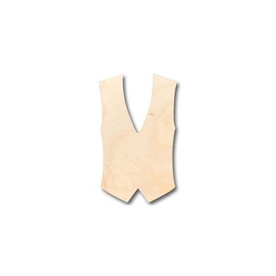 Unfinished Wooden Vest Shape - Groomsmen - Craft - up to 24