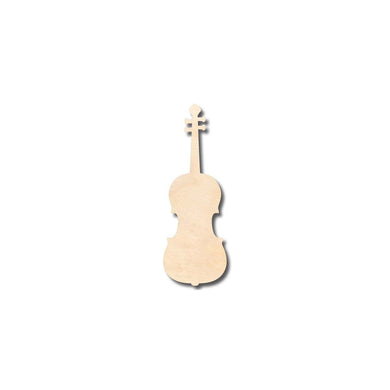 Unfinished Wooden Violin Shape - Music - Craft - up to 24