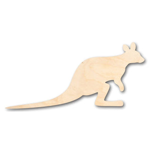 Unfinished Wooden Wallaby Shape - Australia - Animal - Craft - up to 24" DIY-24 Hour Crafts