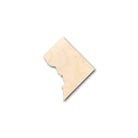 Unfinished Wooden Washington DC Shape - USA Capital - Craft - up to 24" DIY-24 Hour Crafts