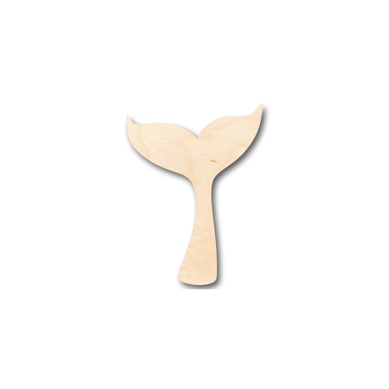 Unfinished Wooden Whale Tail Shape - Ocean - Nursery - Craft - up to 24" DIY-24 Hour Crafts