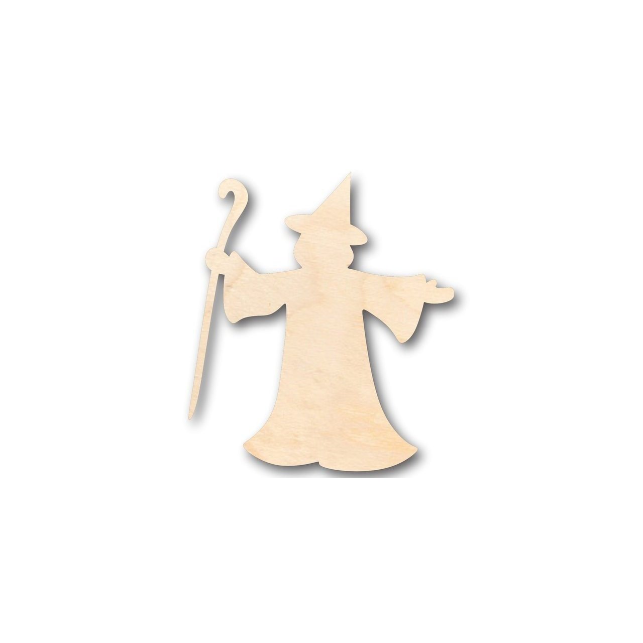 Unfinished Wooden Wizard Fantasy Shape - Halloween - Craft - up to 24" DIY-24 Hour Crafts