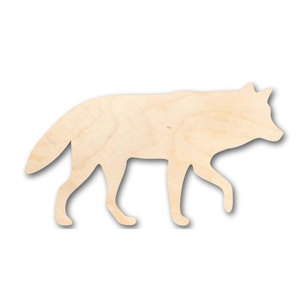 Unfinished Wooden Wolf Shape - Animal - Wildlife - Craft - up to 24