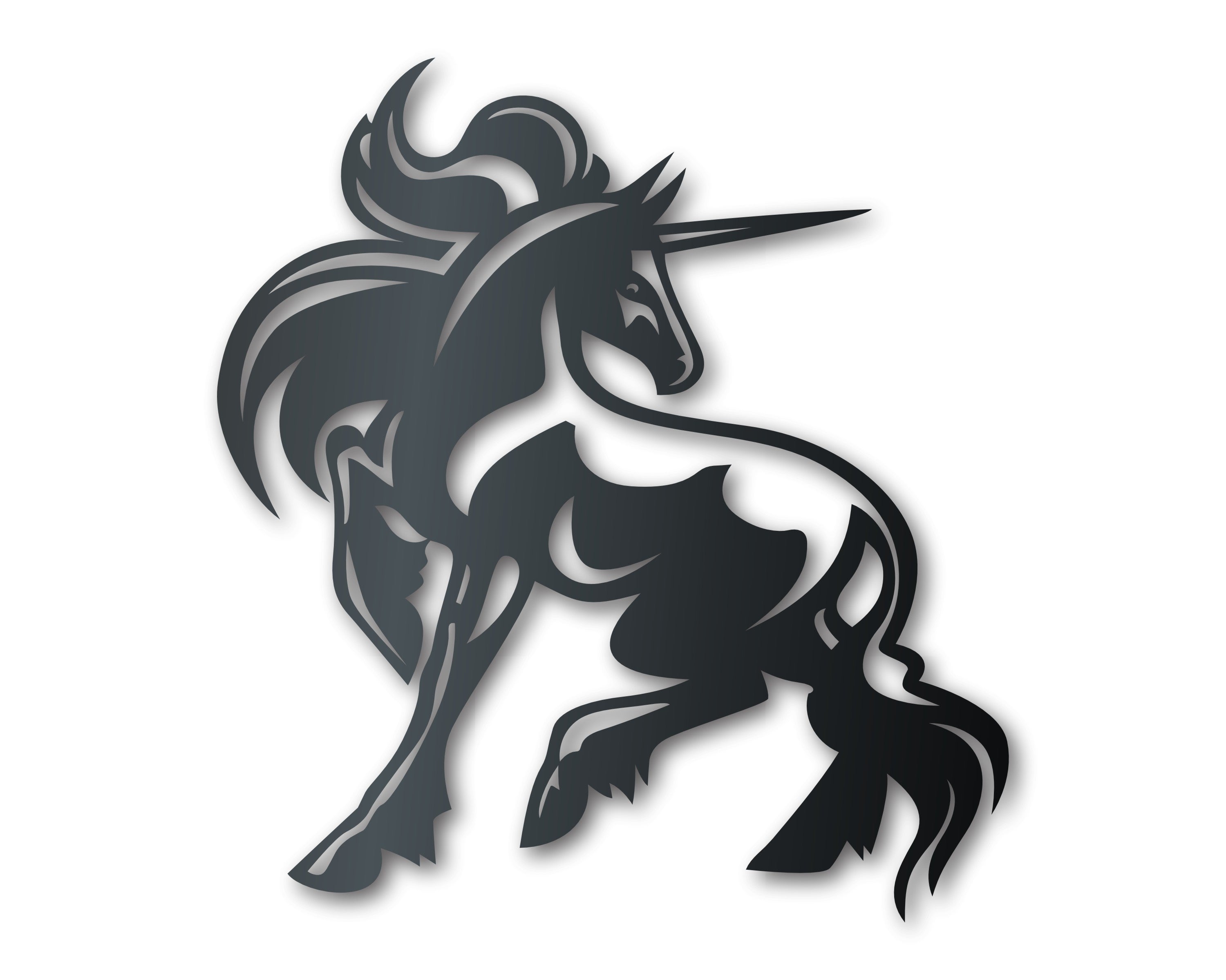 Metal Unicorn Wall Art - 14 Color Options