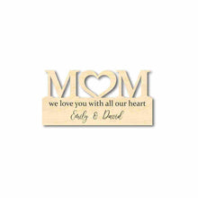 Load image into Gallery viewer, Wooden Love Mother&#39;s Day Gift Customizable Cutout Finished or Unfinished up to 48&quot; Wide - Home Decor DIY-24 Hour Crafts
