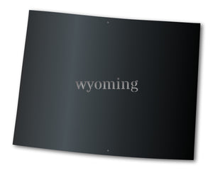 Metal Wyoming Wall Art - Custom Metal US State Sign - 14 Color Options